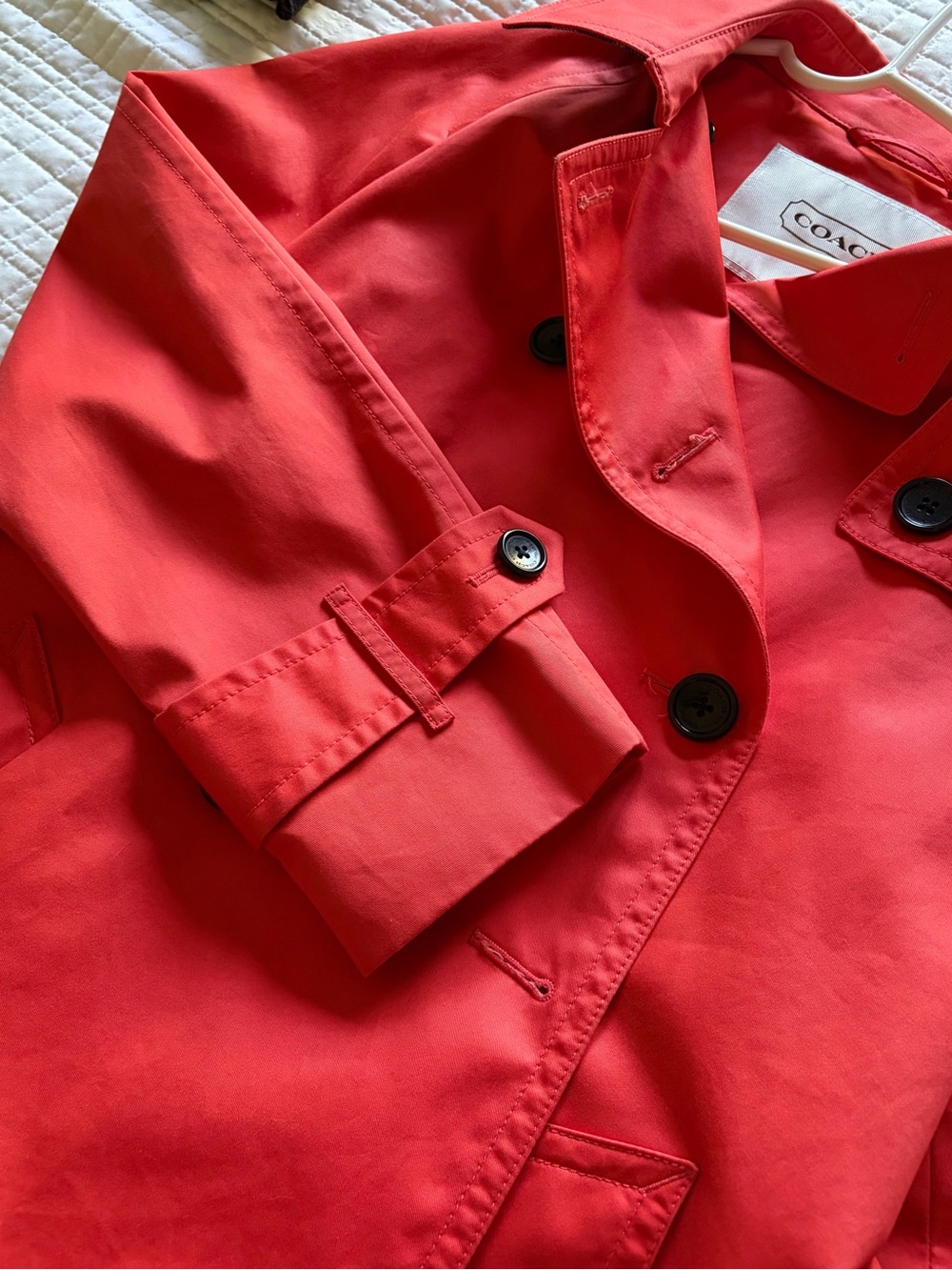 Coach Double-Breasted Women's Trench Coat